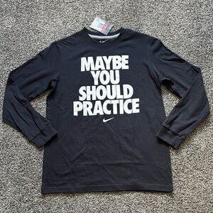 NEW! Nike Boy's Black Long Sleeve Shirt- YL